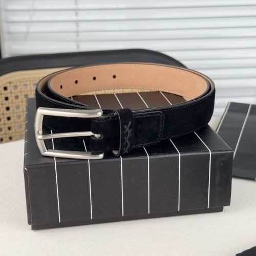 シンプル 上品 スエードベルト エルメネジルド・ゼニア ベルト コピー ブラック