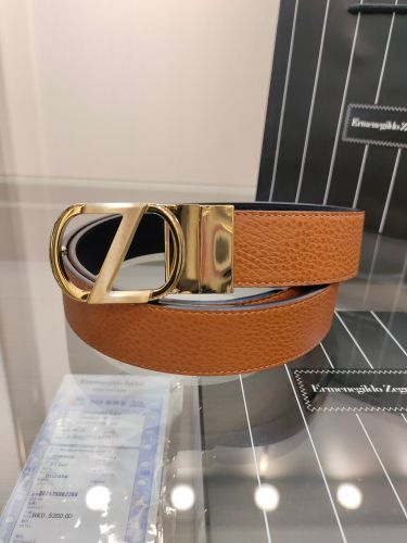 カジュアル 34mm グレインレザーベルト エルメネジルド・ゼニア ベルト コピー