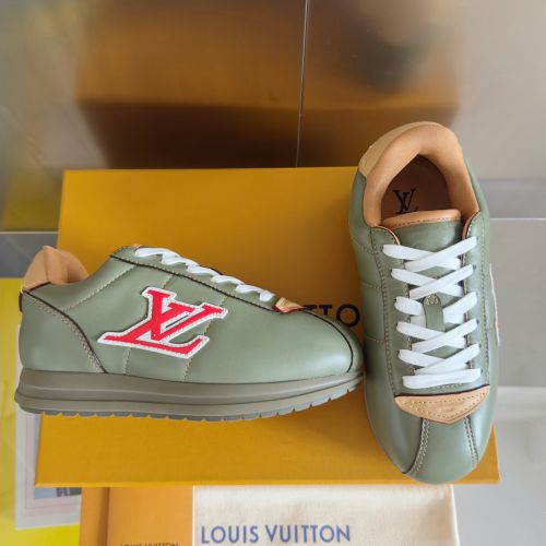 コーデ格上げ♪LV バターソフト スニーカー ルイヴィトン スーパーコピー レディース メンズ グリーン