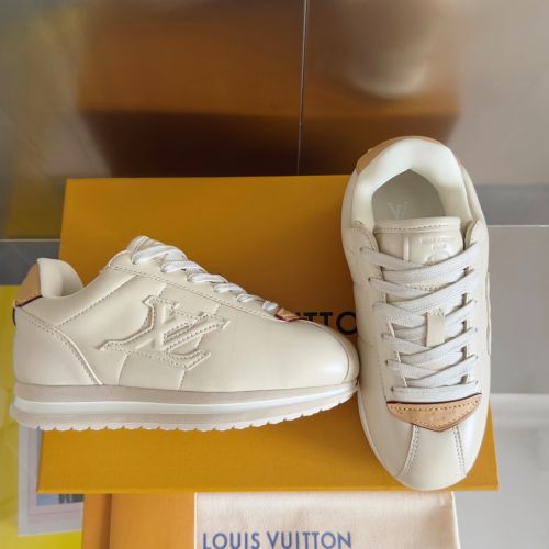 男女兼用★ルイヴィトン スーパーコピー レディース メンズ LV バターソフト スニーカー ベージュ