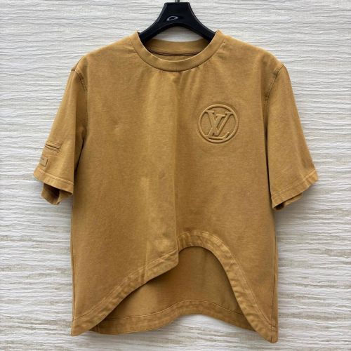 ルイヴィトン スーパーコピー 洗練された カジュアル カーブヘム Tシャツ コットン