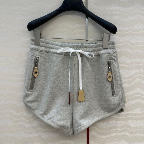 レザーアクセント ジョギングショーツ ルイヴィトン パンツ コピー グレー