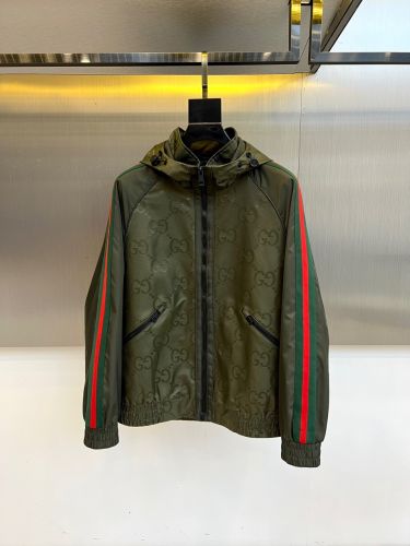 カジュアル GG フード付き ブルゾン グッチ ジャケット コピー グリーン
