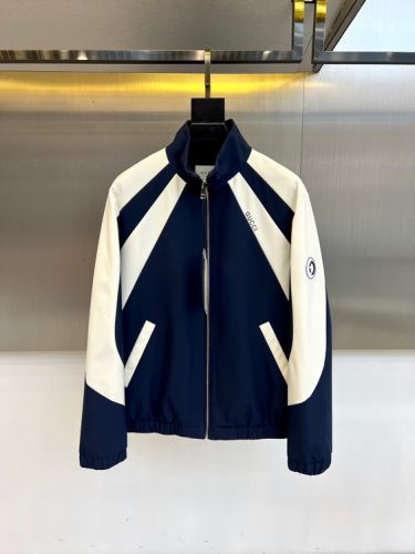 カジュアル 配色 トラックジャケット グッチ ジャケット コピー ブルー