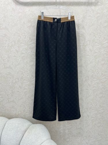 上品 カジュアル GG ロングパンツ グッチ パンツ コピー レディース ブラック