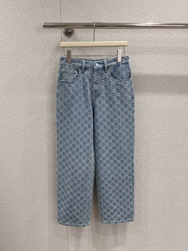 GGデニムジャカード パンツ グッチ ジーンズ コピー レディース デニムパンツ