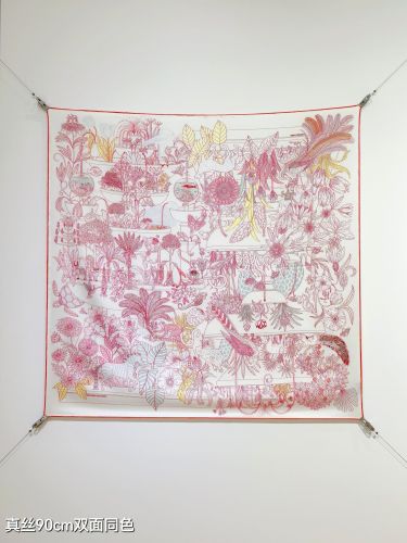 爽やか 人気 エルメス スカーフ コピー 上品 プリント シルクスカーフ 90x90
