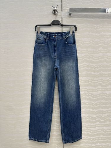 シンプル 合わせやすい デニムパンツ プラダ ジーンズ 偽物 レディース