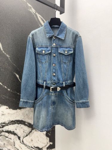 カジュアル デニム シャツワンピース プラダ ワンピース 偽物 レディース