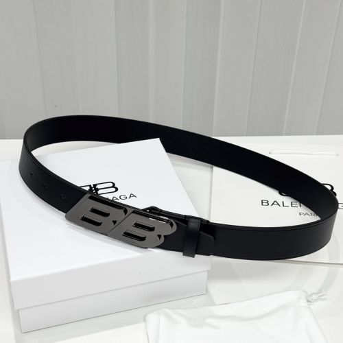 人気 BBバックル レザーベルト バレンシアガ ベルト コピー 35mm 合わせやすい