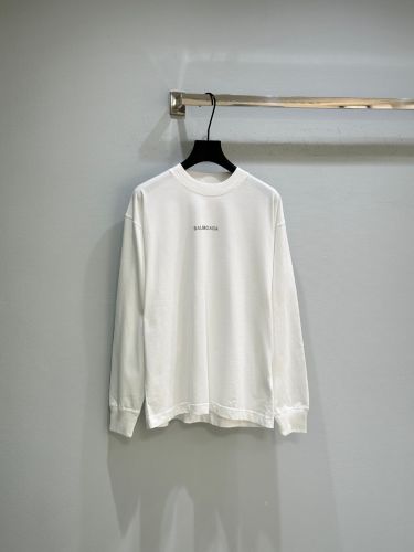 洗練された シンプル バレンシアガ Tシャツ コピー 長袖Tシャツ コットン ホワイト