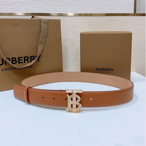 バーバリー ベルト コピー 洗練された 上品 TBバックル 合わせやすい レザーベルト 