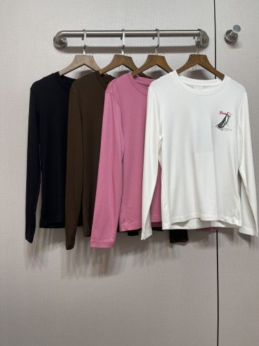 4色あり シンプル セイルボート 長袖Tシャツ バーバリー Tシャツ コピー クルーネック