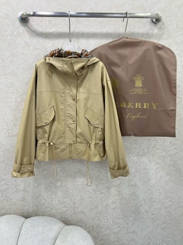 カジュアル コットン フーデッドジャケット バーバリー ジャケット コピー カーキ