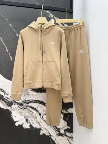 ジップアップパーカー＆スウェットパンツ 2点セット バーバリー セットアップ コピー ベージュ