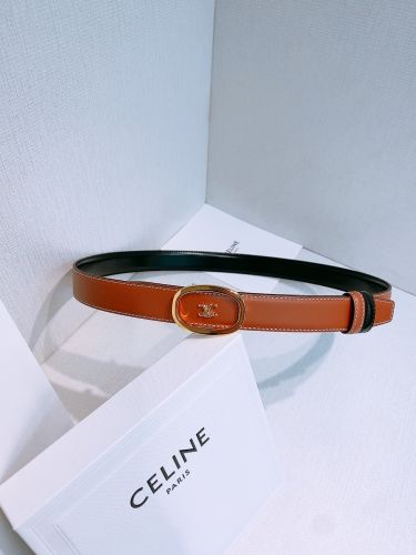 洗練された 上品 25mm リバーシブル レザーベルト セリーヌ ベルト コピー