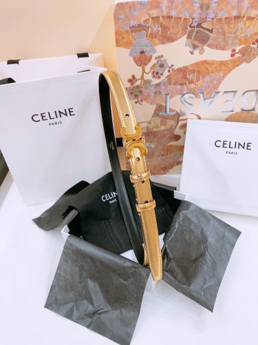 上品 トリオンフ スリムベルト セリーヌ ベルト コピー シンプル 合わせやすい ゴールド