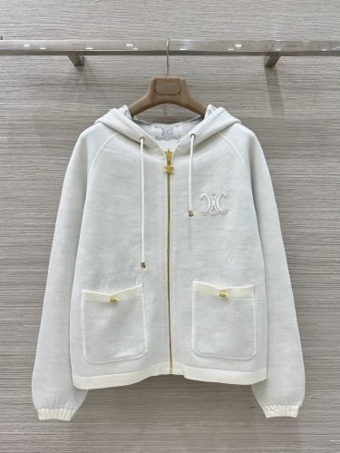 エレガント リバーシブル ジップアップパーカー セリーヌ ジャケット コピー レディース