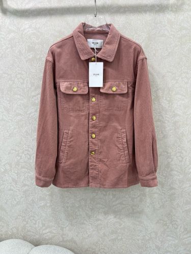 カジュアル コットン シャツジャケット セリーヌ ジャケット コピー レディース