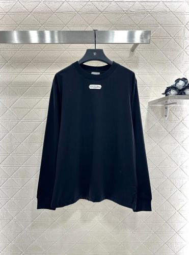 シンプル 着回し コットン長袖Tシャツ クリスチャン・ディオール Tシャツ コピー ブラック