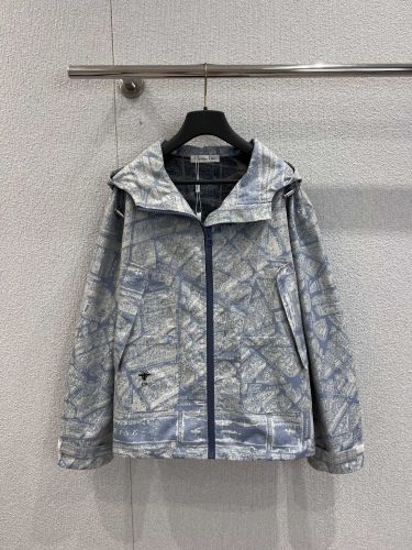 カジュアル 総柄プリント フード付きジャケット クリスチャン・ディオール ジャケット コピー