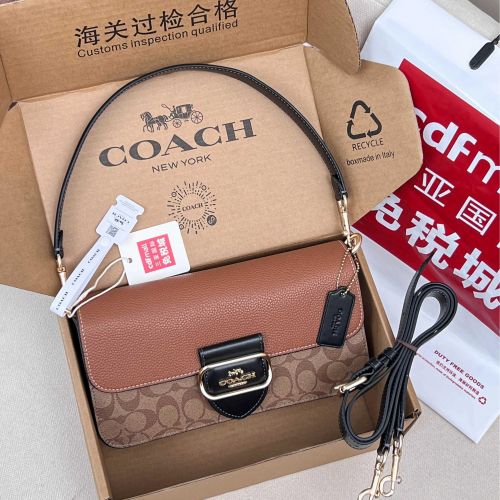 人気 上品 定番 ショルダーバッグ コーチ バッグ スーパーコピー ブラウン
