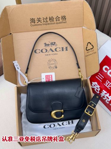大人気 ソフト タビー ショルダーバッグ コーチ バッグ スーパーコピー ブラック