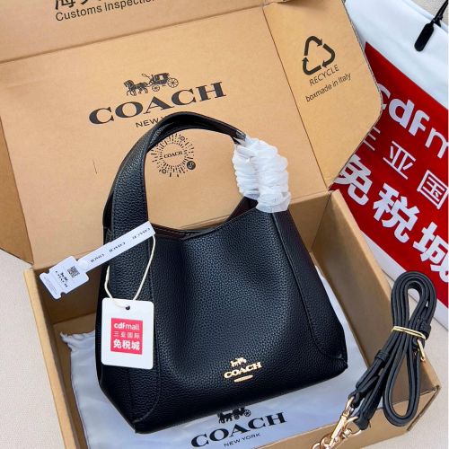 カジュアル グレインレザー コーチ バッグ スーパーコピー ショルダーバッグ ブラック