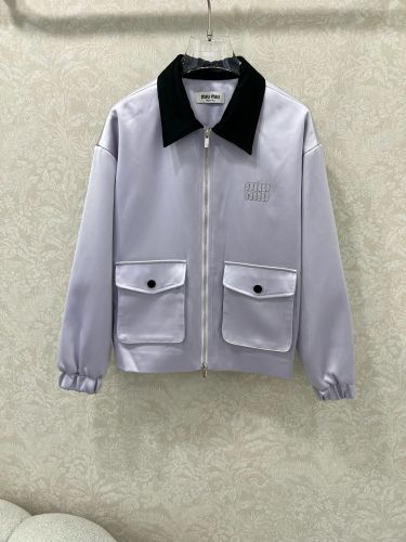 洗練された 上品 ブルゾン ミュウミュウ ジャケット コピー アウター