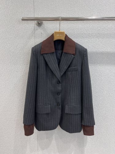 高級感抜群 シングルブレストジャケット ミュウミュウ ジャケット コピー レディース