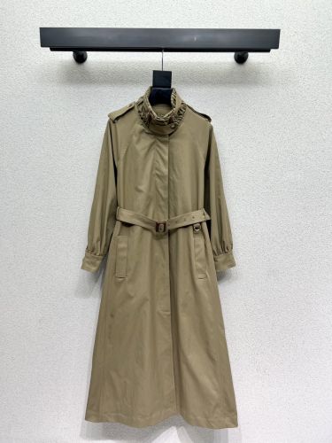 定番 レディース ロングトレンチコート クロエ ジャケット コピー カーキ