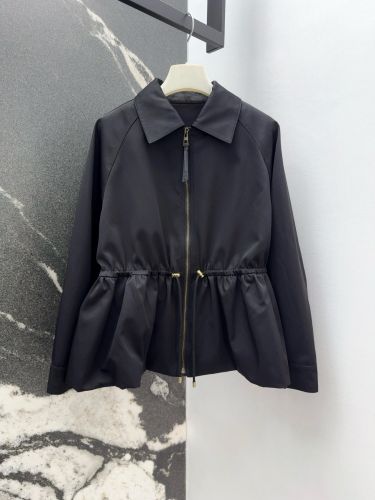 上品 カジュアル ジップアップブルゾン ロエベ ジャケット コピー ブラック