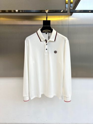 カジュアル 上品 コットン 長袖 ポロシャツ グッチ Tシャツ 偽物 ホワイト