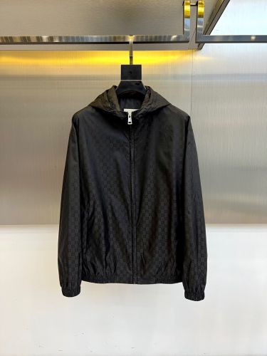 グッチ ジャケット 偽物 洗練された 上品 GG総柄 フード付きジャケット 