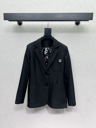 カジュアル 合わせやすい テーラードジャケット シャネル ジャケット コピー ブラック