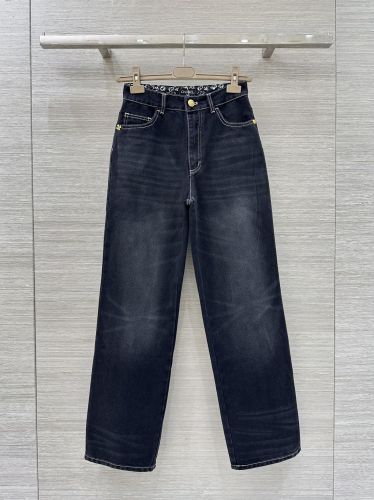 定番 合わせやすい デニムパンツ シャネル ジーンズ コピー ブラック