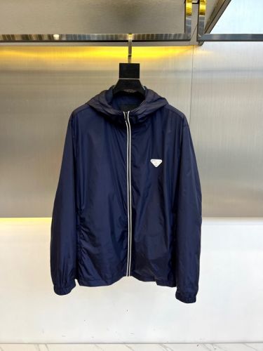 携帯しやすい パッカブル フード付きジャケット プラダ ジャケット コピー ブルー