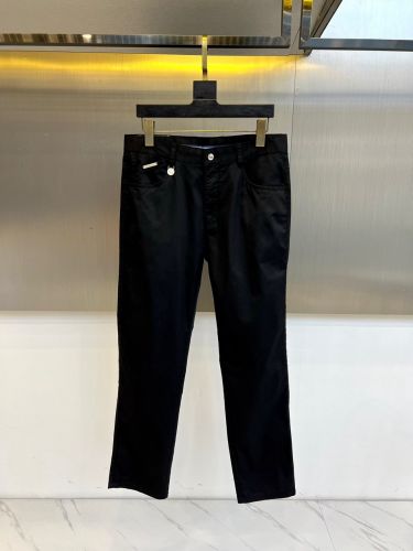 シンプル 上品 チノパンツ バーバリー パンツ 偽物 上品 ズボン ブラック