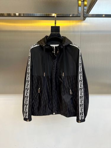 上品 カジュアル フード付きジャケット クリスチャン・ディオール ジャケット コピー ブラック