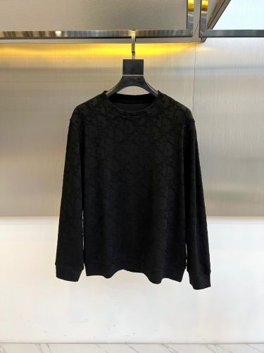シンプル 上品 ロゴ総柄 スウェットシャツ クリスチャン・ディオール Tシャツ コピー ブラック