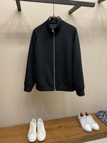 カジュアル コットン ジップジャケット クリスチャン・ディオール ジャケット コピー ブラック