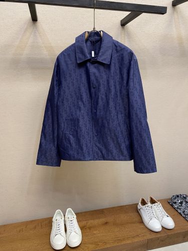 希少 M クリスチャンディオール ブルゾン ジャケット 刺繍 ロゴ 水色 DIOR HOMME ディオールオム 国内正規品 933C435A4516 19AW 空山