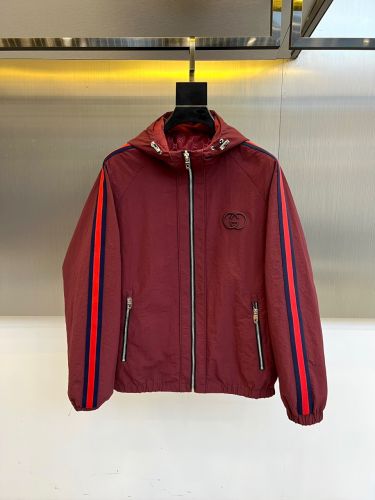 上品 カジュアル 着回しリバーシブルジャケット グッチ ジャケット 偽物 レッド