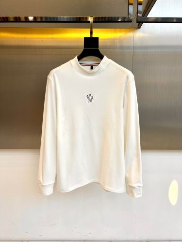 美品 正規 MONCLER ダメージ 製品染め加工 長袖 Tシャツ 502P▲ MONCLER - 良品 MONCLER モンクレール 長袖Tシャツ メンズ