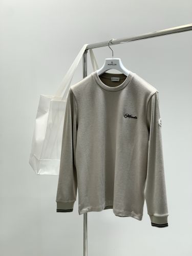 カジュアル ロゴ 長袖Tシャツ モンクレール Tシャツ 偽物 合わせやすい トップス