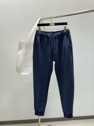 カジュアル 定番 スウェットパンツ モンクレール パンツ 偽物 ネイビー