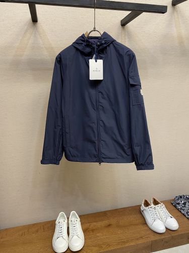 シンプル 合わせやすい フード付きジャケット モンクレール ジャケット 偽物 ネイビー