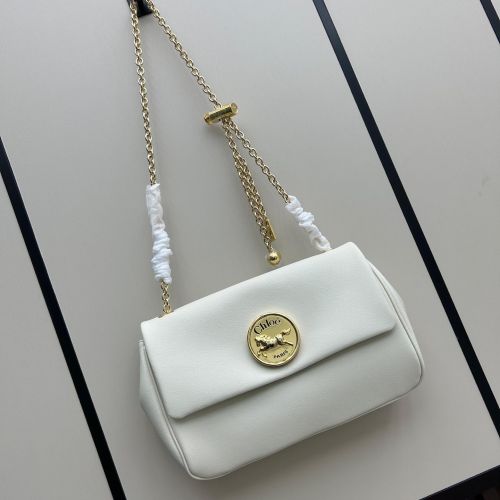 人気 グレインレザー クロエ バッグ スーパーコピー Chloé Heritage ショルダーバッグ ホワイト