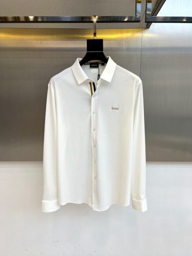 カジュアル 上品 長袖シャツ ヒューゴ・ボス シャツ コピー コットン ホワイト