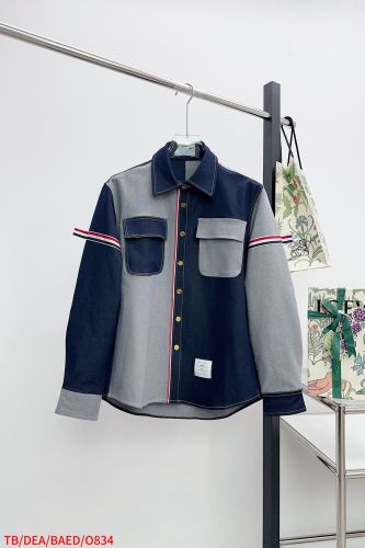 トムブラウン シャツ 偽物 カジュアル お洒落 デニムシャツ トップス